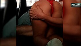 No Money For Taxi, Petite Latina Fucks Driver Doggystyle In Car Hoping Not To Get Caught