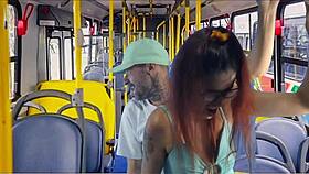 uhh public bus grope n fuck on young student feels so naughty n hard