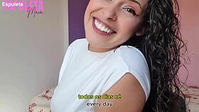 Naughty neighbor whispers dirty guidance for your throbbing handjob