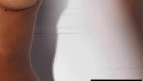 imagine skinny ebony ballerina jahla pope stripping naked mid-workout temptation