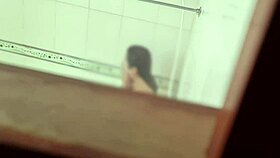 hidden cam catches cute latina nurse getting her pussy licked in bathroom