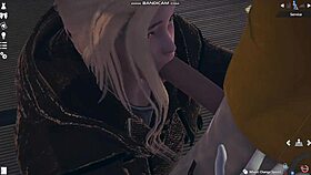 blonde in white lingerie gets whipped then fucked hard honey select game