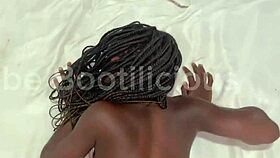 petite ghana ebony amateur rides huge black cock to rough creampie full vid