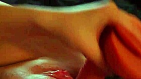 Pretty teen fucks wet pussy to slow-motion orgasm