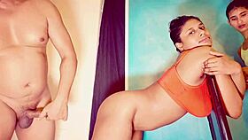 Uttaran20 joins skinny milf for wet pussy threesome fucking session