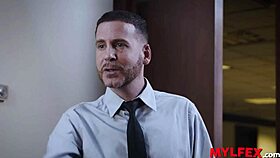 Boss and secretary BREAK IN new babe doggystyle on desk 😏