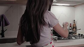 submissive beauty teases and pleases her lover in intense pov