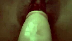 homemade toy play ends in squirting creampie