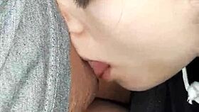 we sneak into the forest for secret pussy licking and orgasmic lesbian fuck