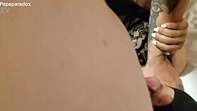 innocent thai milf dives into creampie threesome gangbang