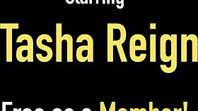 tasha reigns teases her big tits and pussy in sexy lingerie play