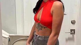 mira luv teases and seduces her hot neighbor in steamy pov fantasy with tattooed latina curves