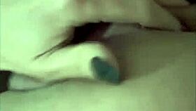 Mexican beauty fingers her hot vagina deeply at home