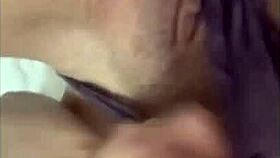 Mexican beauty fingers her hot vagina deeply at home