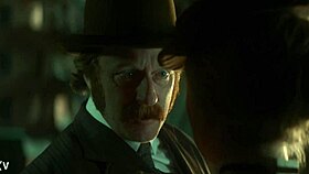 Captain threatens fuck blonde investigator doggystyle dark alley