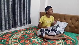 Skinny Boy Fucked by Two Desi Girls in FFM Threesome