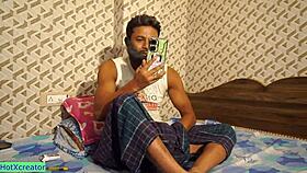 He bends horny Indian beauty over for intense anal creampie pounding