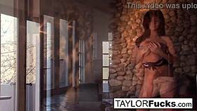 Unbelievable boobs on cute brunette babe masturbating nude 🔥🍒