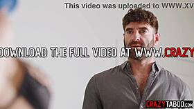 jewelz blu dominates two big cock guys in hot threesome action