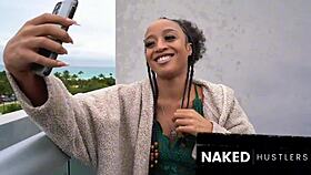 ebony slut sucks massive black cock deep