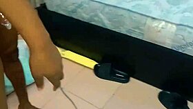 Naughty latina Weber bounces on two cocks doggy to anal creampie