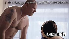 Hot Brunette Teen Deepthroats And Rides Stepdad Cock Wild