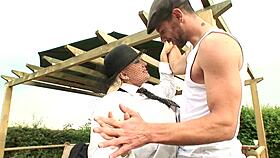 sophia lomeli brunette latina milf teases big boobs in lingerie