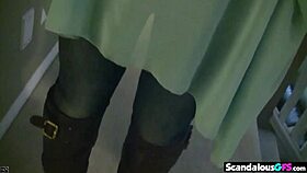 Beautiful Brunette Bobbi's Close-Up Lingerie Blowjob Fingering to Orgasm