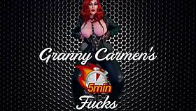 granny velma dinkley fucks fat dildo hard in private homemade vid 💦😈