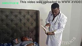 Young patient craves doctor's black cock in wet pussy daily