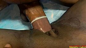 Naughty latina Weber bounces on two cocks doggy to anal creampie