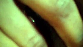 She spreads her wet ebony pussy wide fingering deeply in solo play on bed