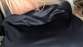 latina shows off cute blonde fuck doll for anal toy play