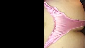 french slut in pink satin panties begs deepthroat ass to mouth