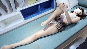 this is my yoga instructor ready to stretch me out good