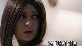 Hot Brunette Teen Deepthroats And Rides Stepdad Cock Wild