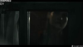 blonde vampire seduces redhead babe into lezdom slave play with facesitting