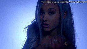 ariana grande delivers cute petite tongue action close-up