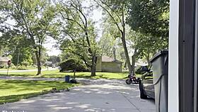 Curvy amateur wife gives public outdoor blowjob and gets face fucked caught