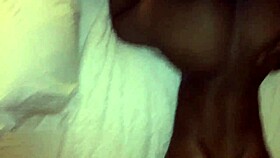 Sexy ebony babe takes big black cock deep