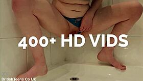 Blonde British Student Machine-Teased to Wild Squirting Orgasms