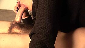 Extreme deepthroat gagging explodes in mouth after veiny cock handjob