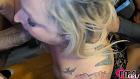 whoa davina raines takes two massive black cocks pounding her deep and hard