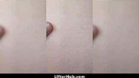 hijab wearing shoplifter teen confronted by officer bent over punished in garage