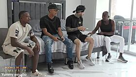 madison still dives into intense gangbang dp action ending in facial