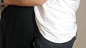 Why sneak anal pounding with bartender in pantry when her ass craves hidden creampie?