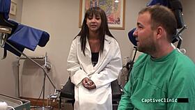 Eliza sheilds curly brunette guinea pig spreads shaved pussy 😈🧪