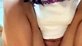 Busty cougar milf squirts wildly stuffing wet pussy with big dildo