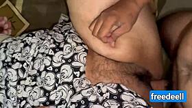 my indian milf with huge natural tits rides hard in homemade vlog