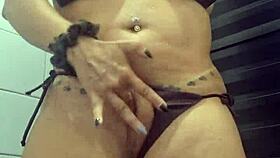 i was at a blonde friend's house and snuck to the bathroom to touch myself secretly